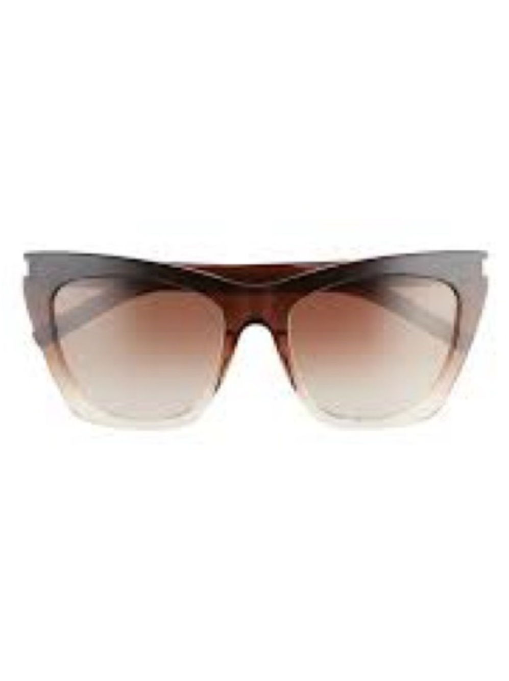 YSL 214 KATE Women’s Gradient Brown Cat-Eye Sunglasses
